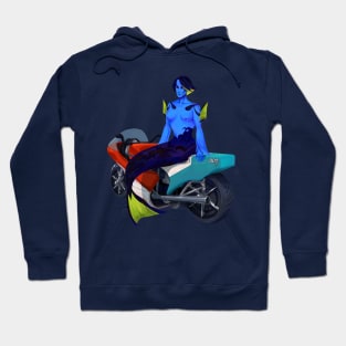 Biker Royal Tang Mermaid Hoodie